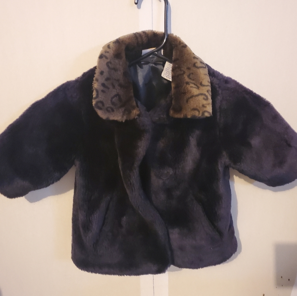 Baby Girl's Faux Fur Winter Coat - 6/9M